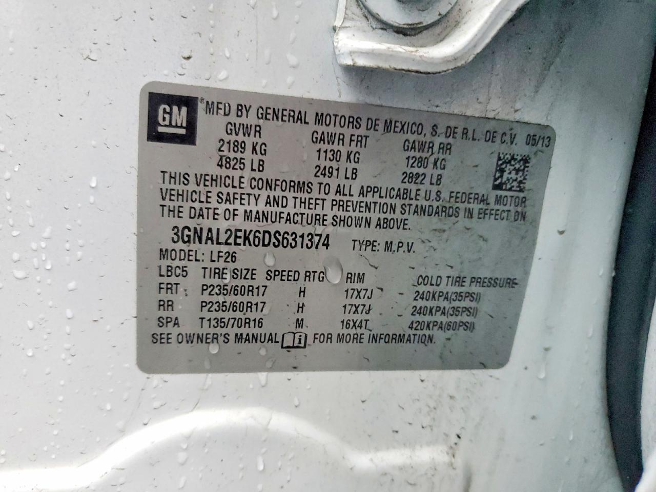 2013 Chevrolet Captiva Ls - zdjęcie 13