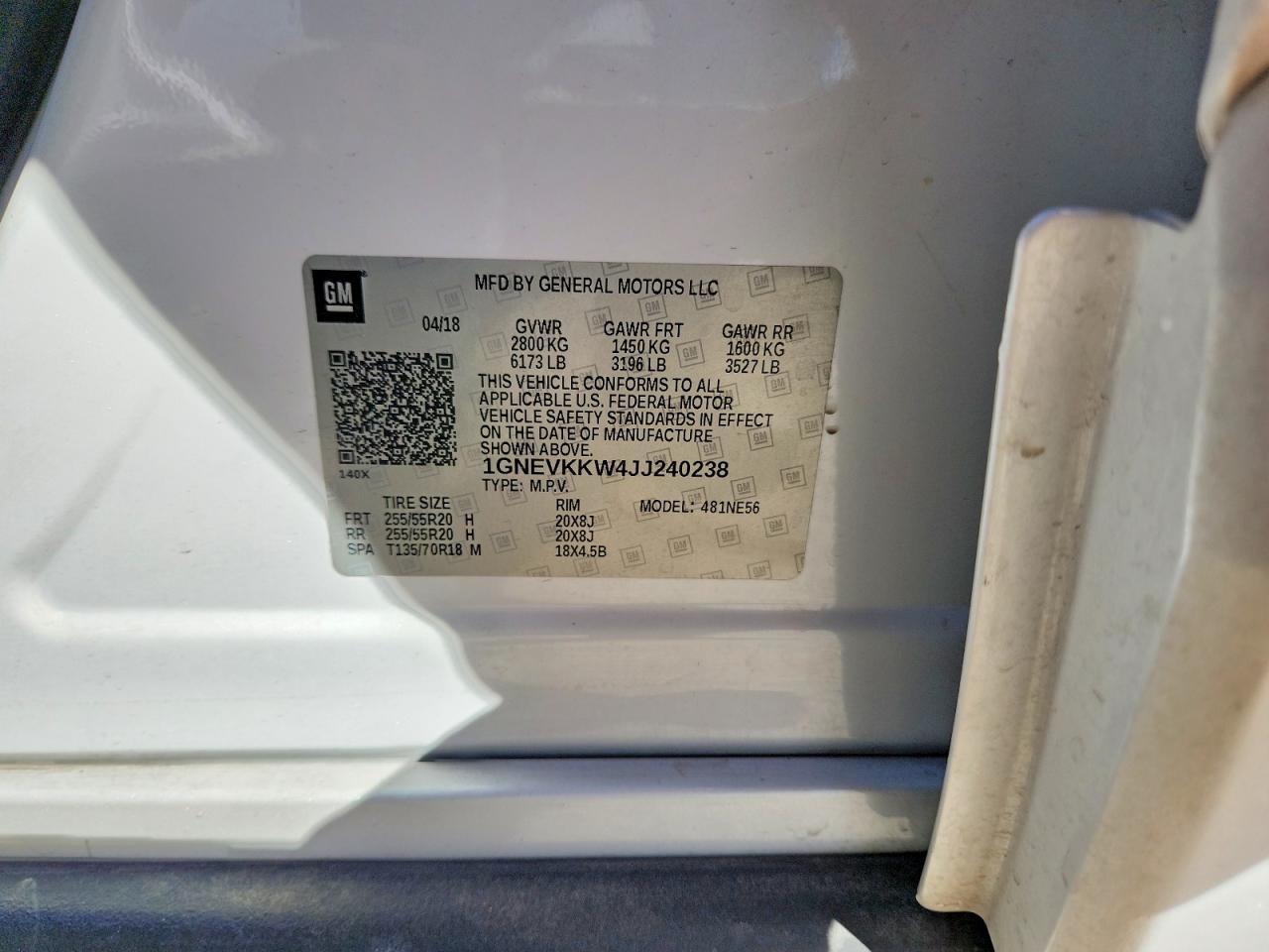 2018 Chevrolet Traverse High Country - zdjęcie 14