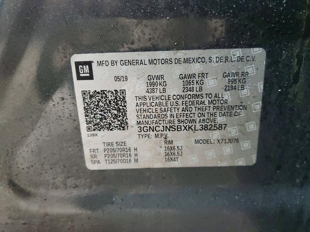 2019 Chevrolet Trax Ls - zdjęcie 12