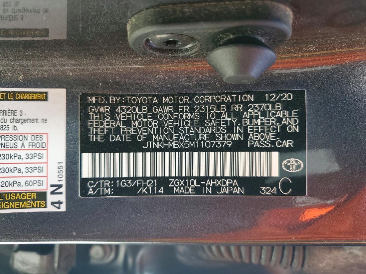 2021 Toyota C-Hr Le - zdjęcie 13