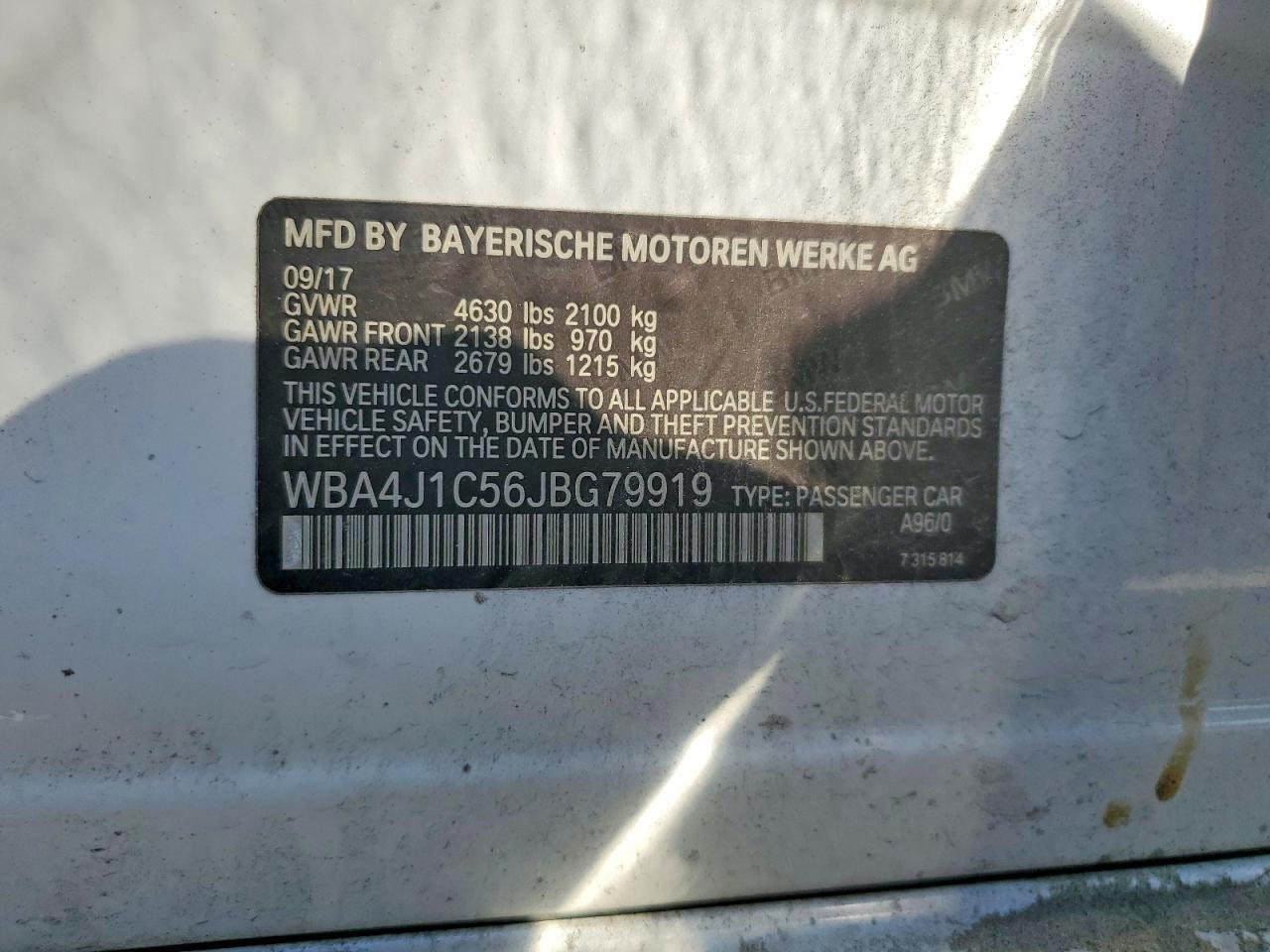 2018 BMW 430I Gran Coupe - zdjęcie 12