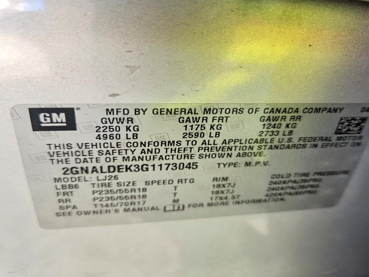 2016 Chevrolet Equinox Ltz - zdjęcie 13