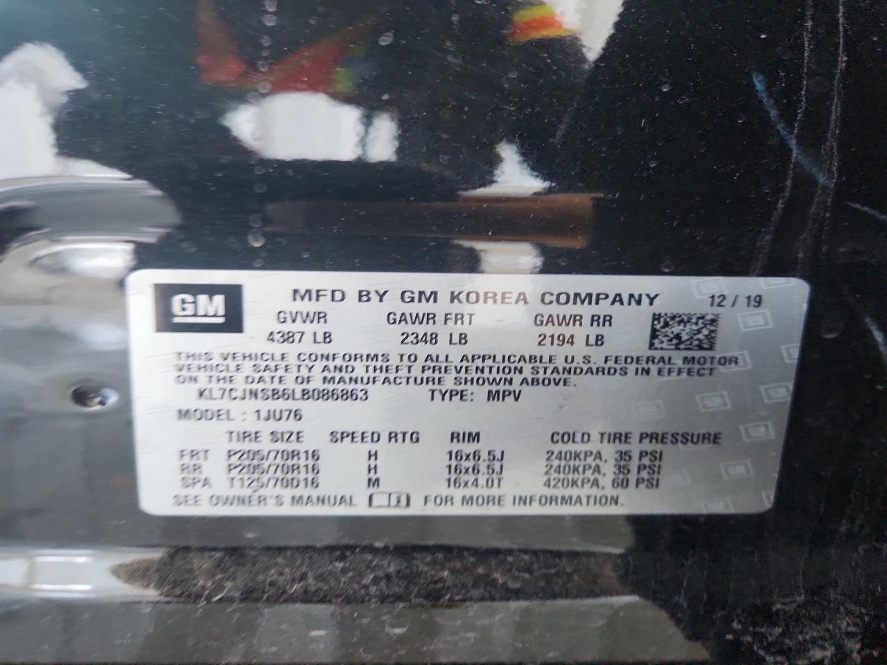 2020 Chevrolet Trax Ls - zdjęcie 13