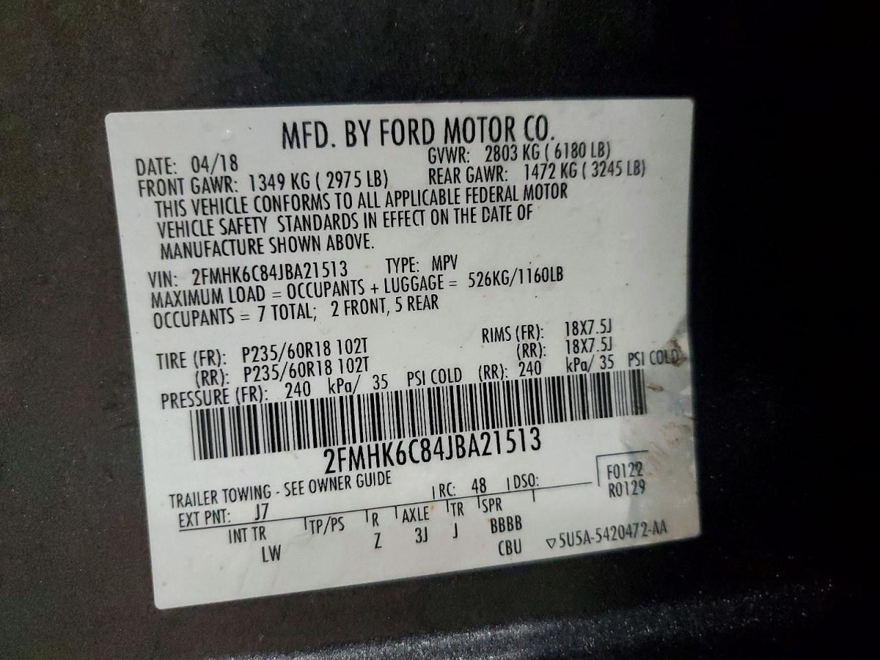 2018 Ford Flex Sel - zdjęcie 14