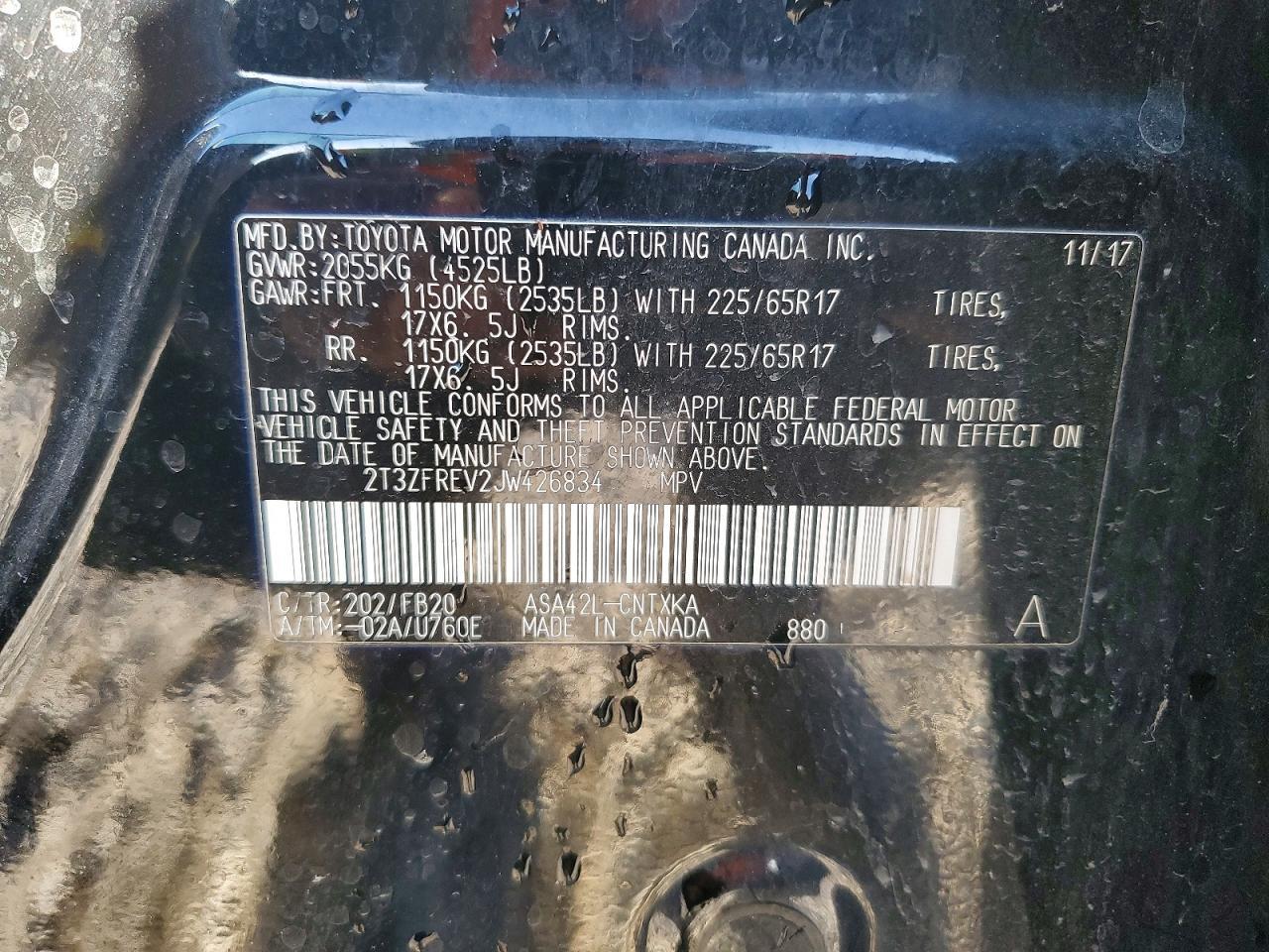 2018 Toyota Rav4 Le - zdjęcie 13