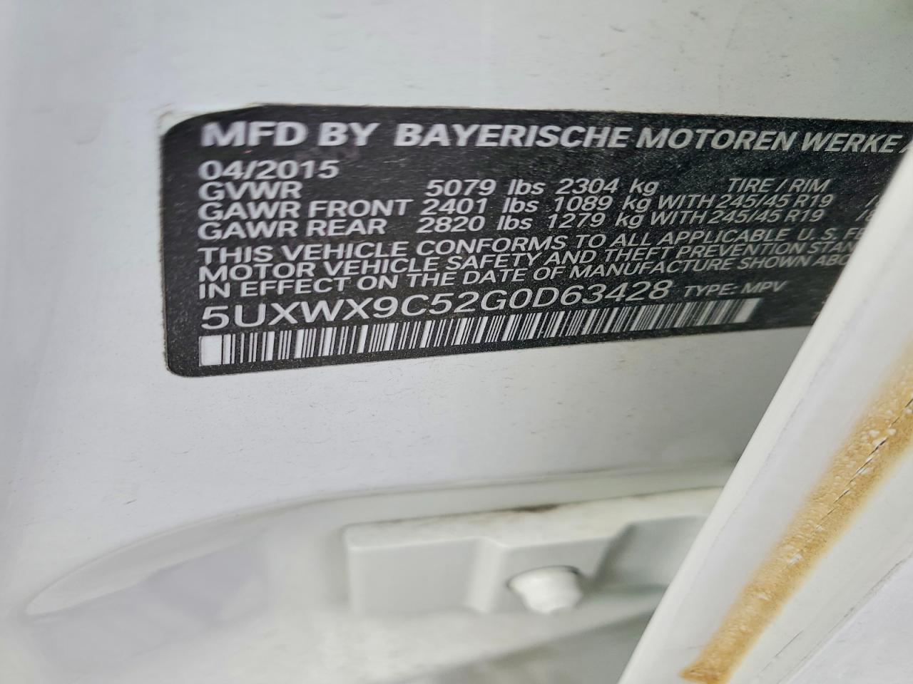 2016 BMW X3 xDrive28I - zdjęcie 13