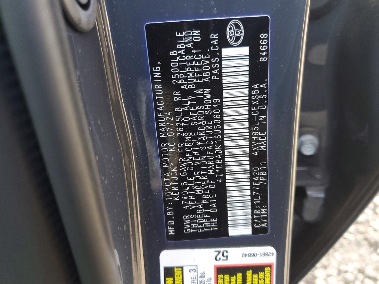 2025 Toyota Camry Se - zdjęcie 12