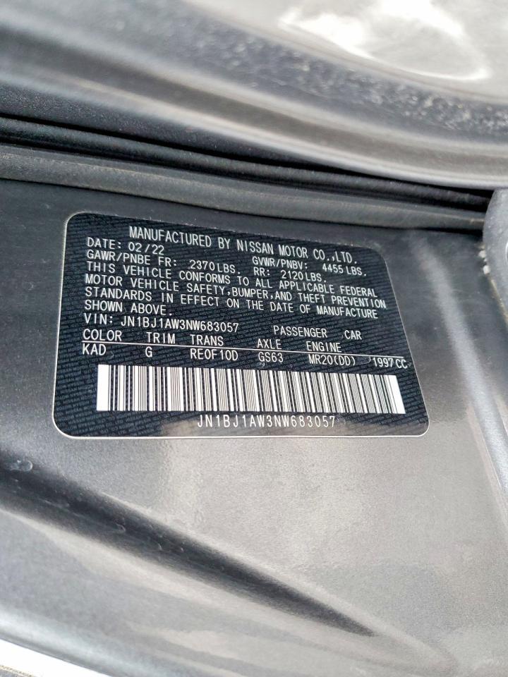 2022 Nissan Rogue Sport S - zdjęcie 14