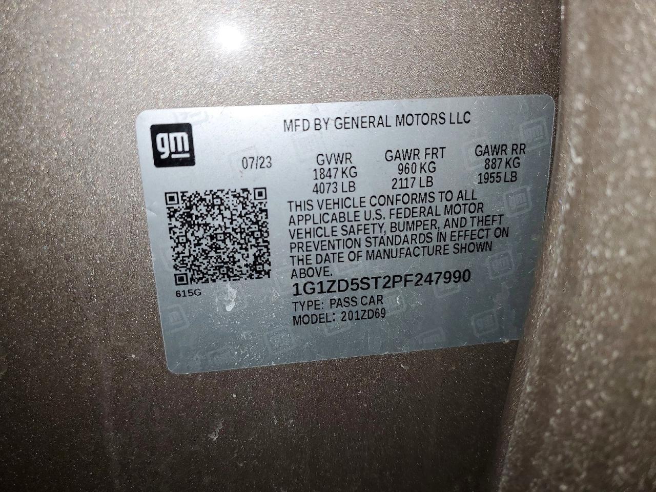 2023 Chevrolet Malibu Lt - zdjęcie 12