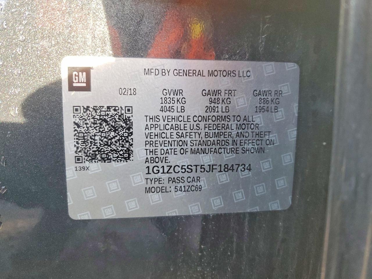 2018 Chevrolet Malibu Ls - zdjęcie 12