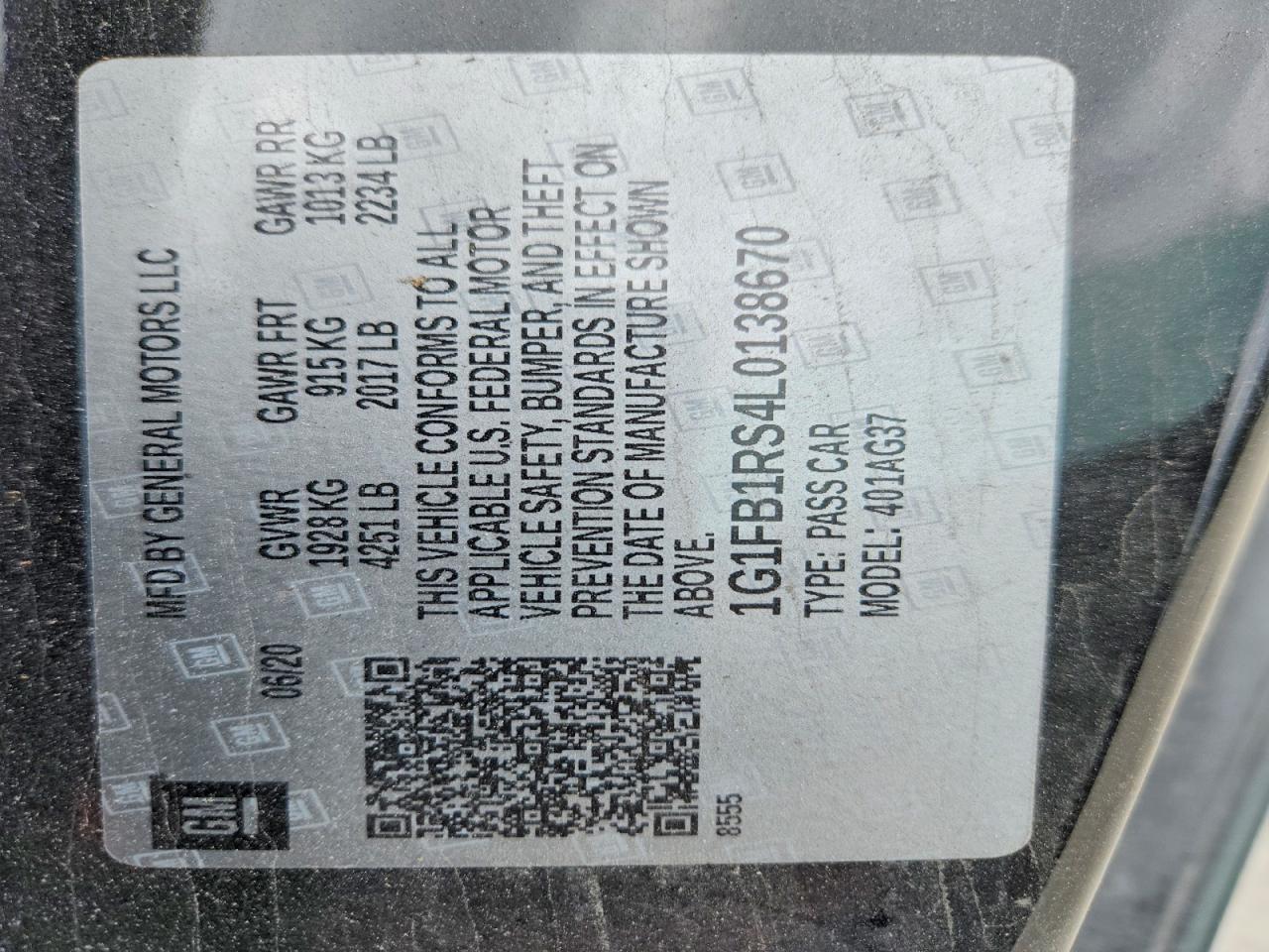 2020 Chevrolet Camaro Ls - zdjęcie 12