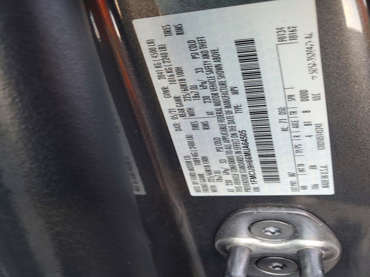 2021 Ford Escape Sel - zdjęcie 13