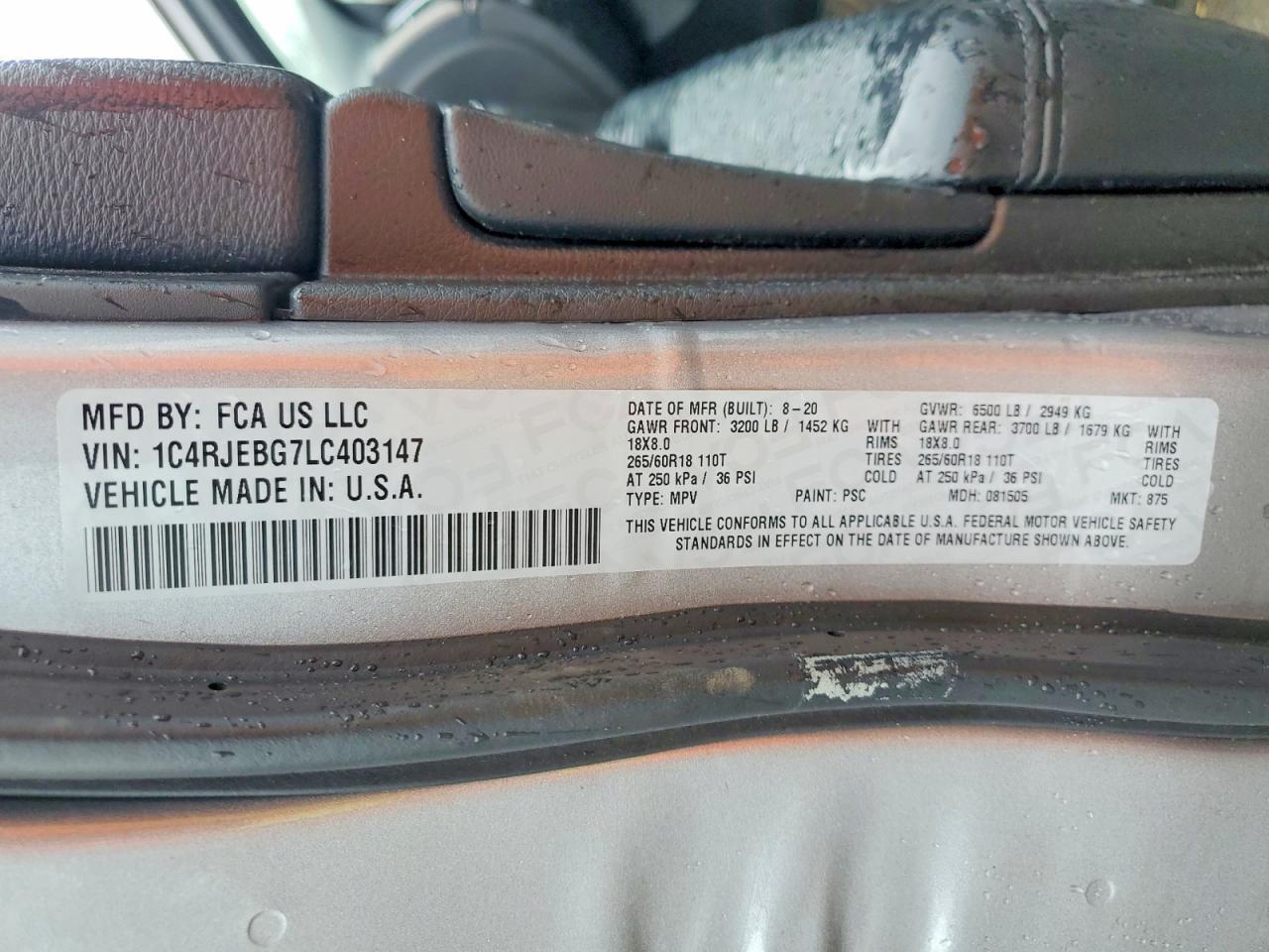 2020 Jeep Grand Cherokee Limited - zdjęcie 13