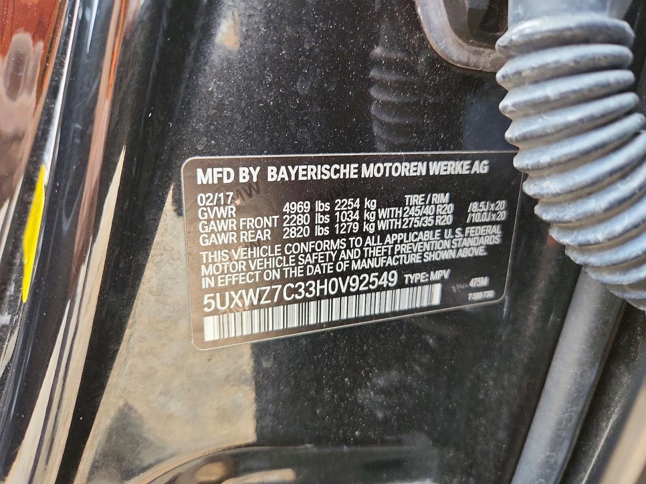 2017 BMW X3 Sdrive28I - zdjęcie 13