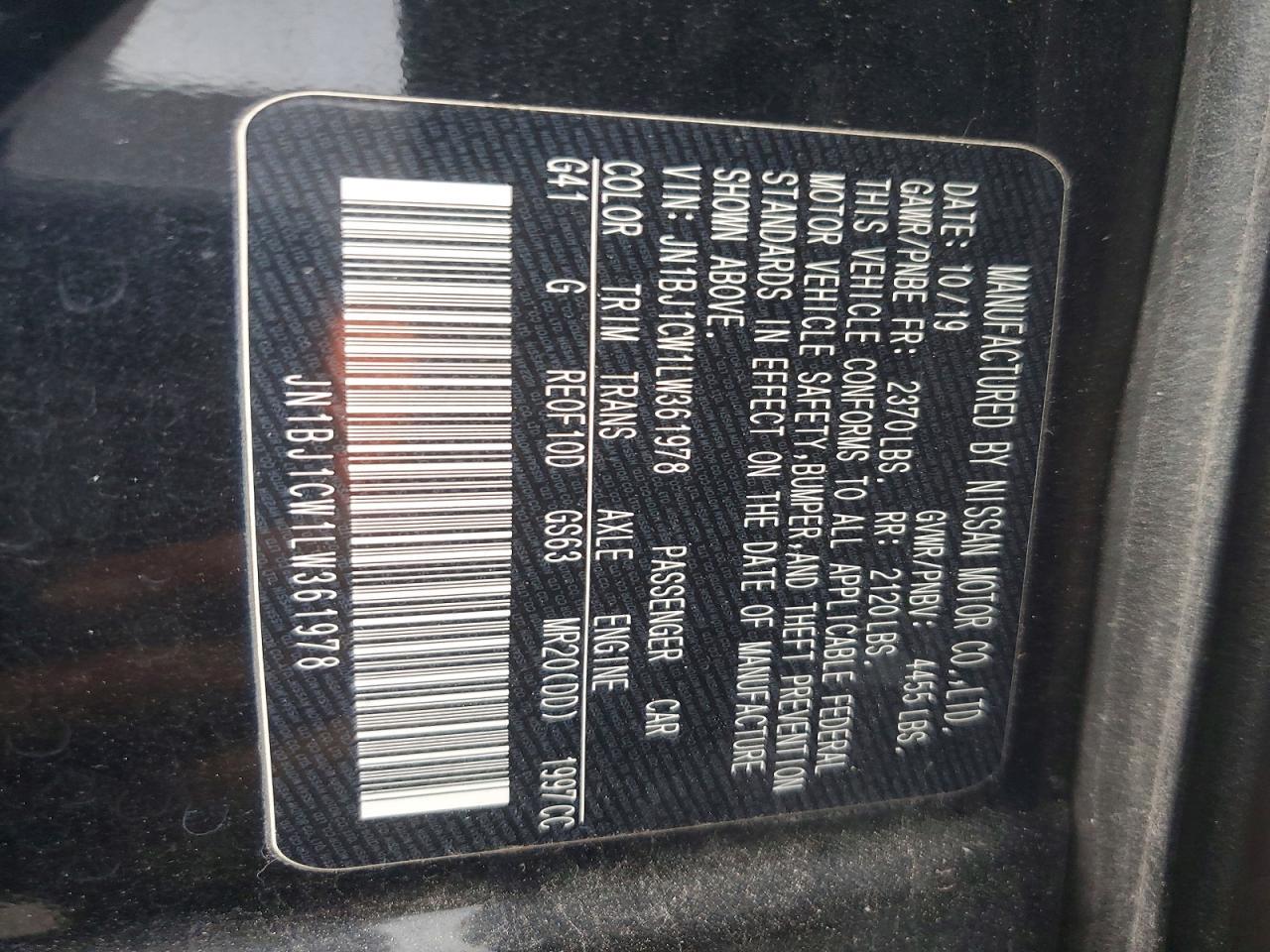 2020 Nissan Rogue Sport S - zdjęcie 13