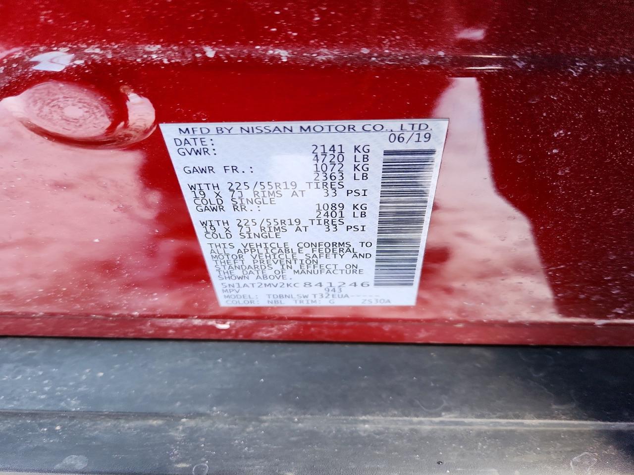 2019 Nissan Rogue Sl - zdjęcie 14