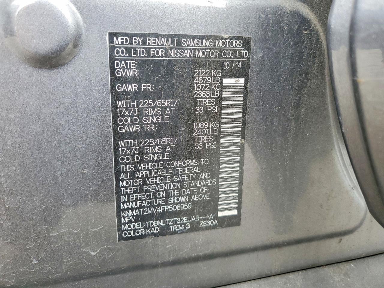2015 Nissan Rogue S - zdjęcie 13