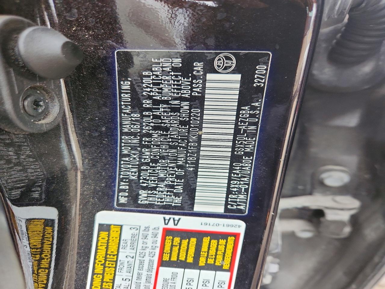 2019 Toyota Avalon Xle - zdjęcie 12