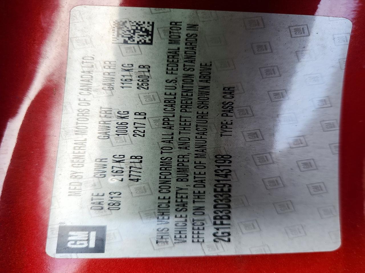 2014 Chevrolet Camaro Lt - zdjęcie 12