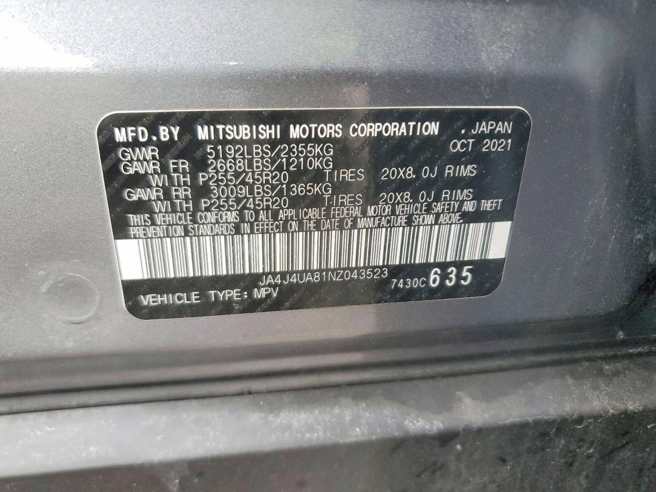 2022 Mitsubishi Outlander Se - zdjęcie 13