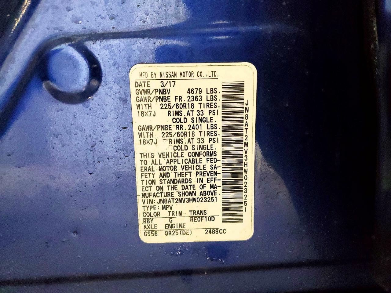 2017 Nissan Rogue S - zdjęcie 14