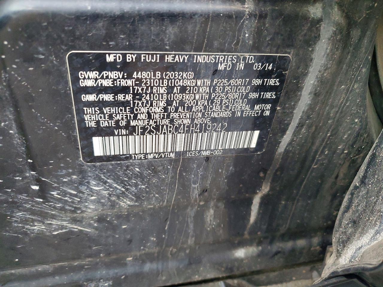 2015 Subaru Forester 2.5I - zdjęcie 13