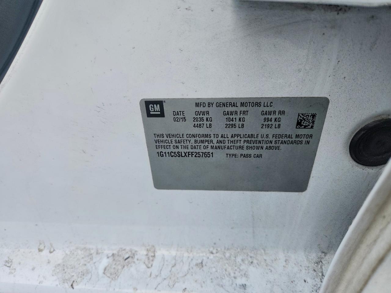 2015 Chevrolet Malibu 1Lt - zdjęcie 12