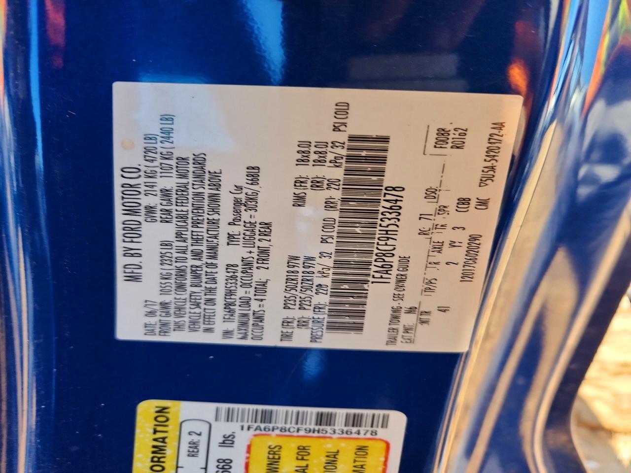 2017 Ford Mustang Gt - zdjęcie 13