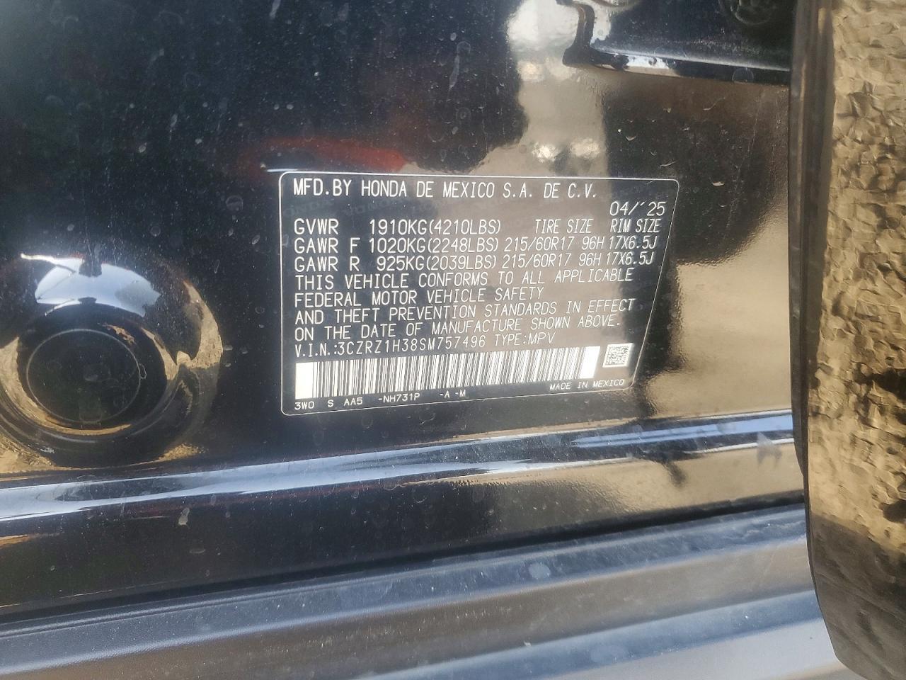 2025 Honda Hr-V Lx - zdjęcie 13