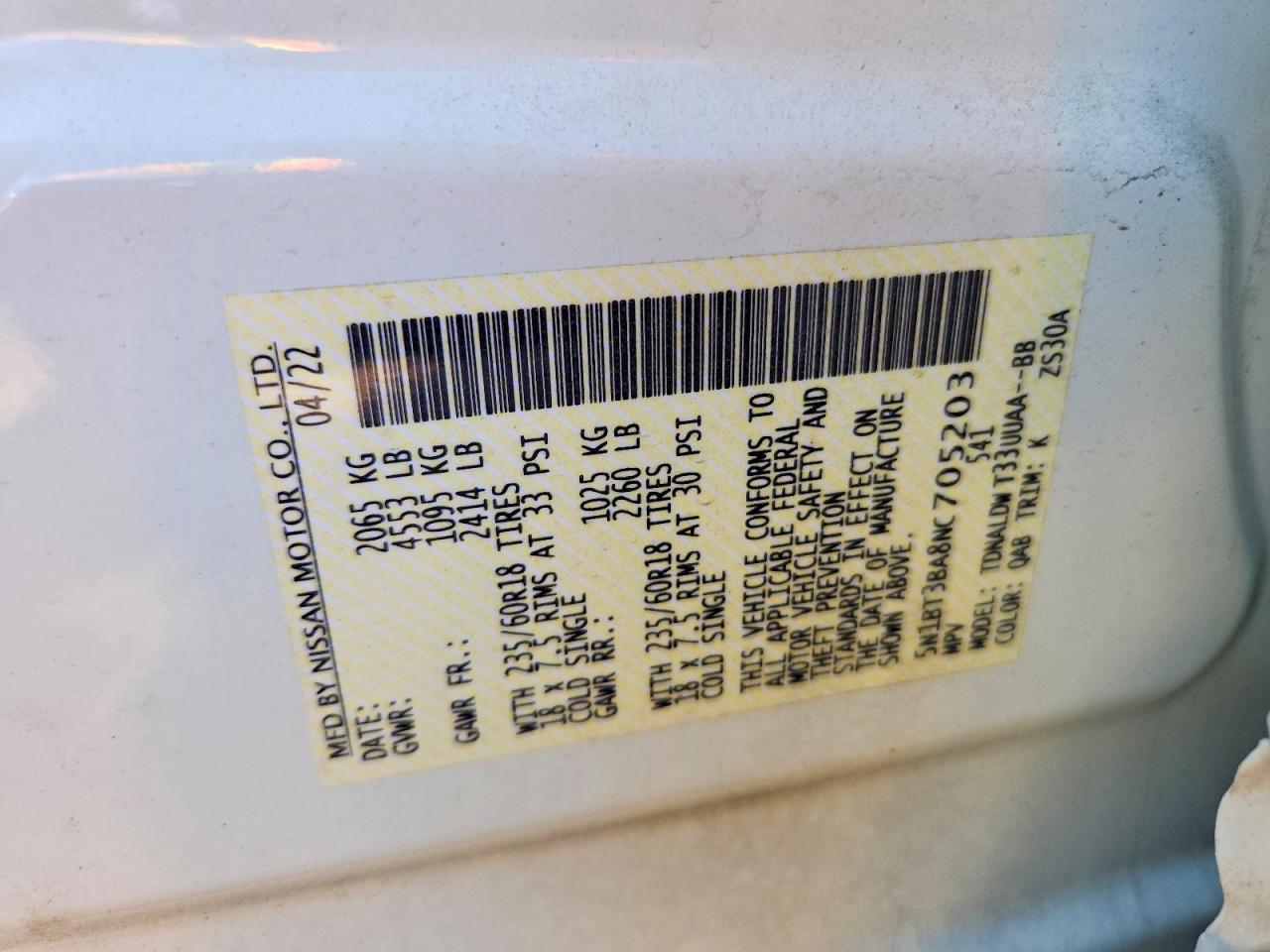 2022 Nissan Rogue Sv - zdjęcie 13