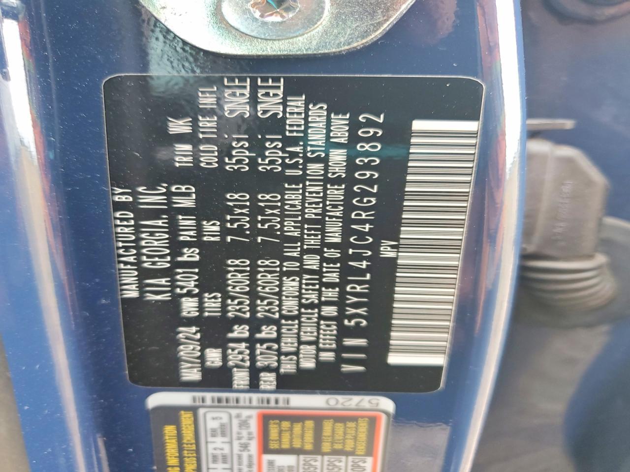 2024 Kia Sorento S - zdjęcie 14