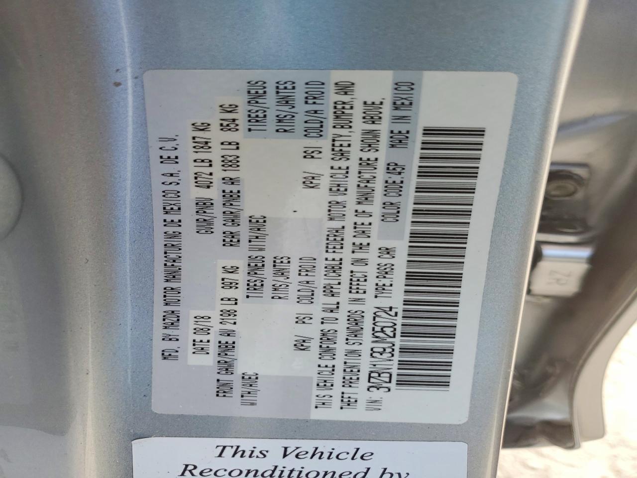 2018 Mazda 3 Touring - zdjęcie 12