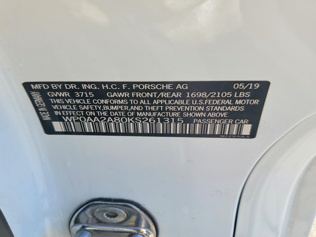 2019 Porsche Cayman Base - zdjęcie 13