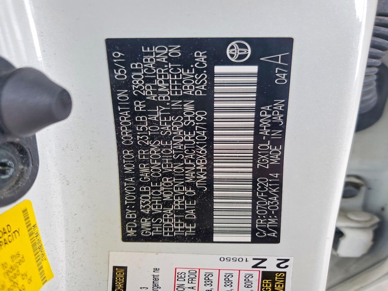 2019 Toyota C-Hr Le - zdjęcie 14