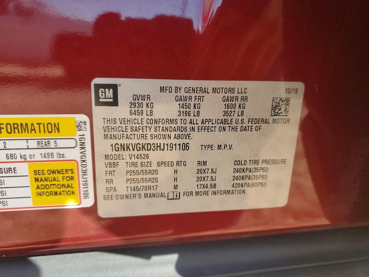 2017 Chevrolet Traverse Lt - zdjęcie 13