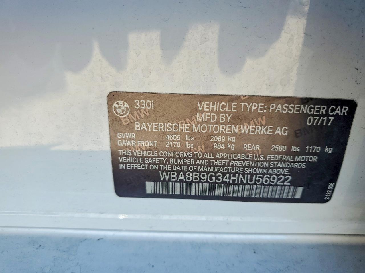 2017 BMW 330 I - zdjęcie 12