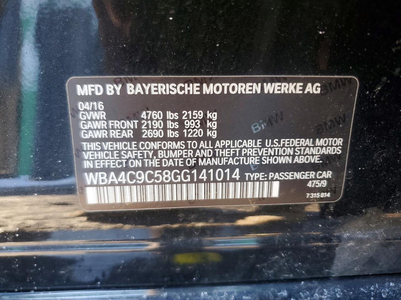 2016 BMW Seria 4 428i - zdjęcie 12