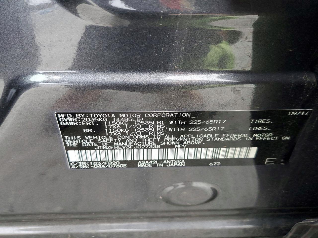 2015 Toyota Rav4 Le - zdjęcie 13