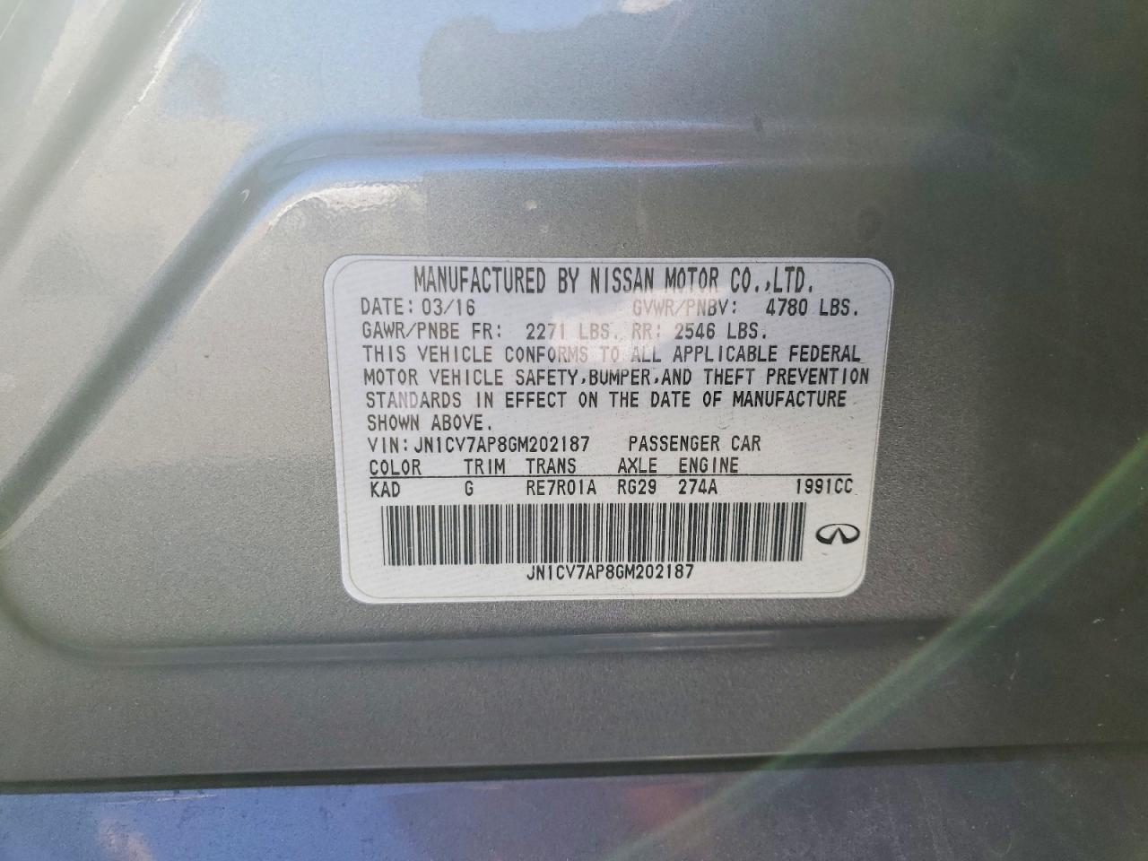 2016 Infiniti Q50 Base - zdjęcie 12