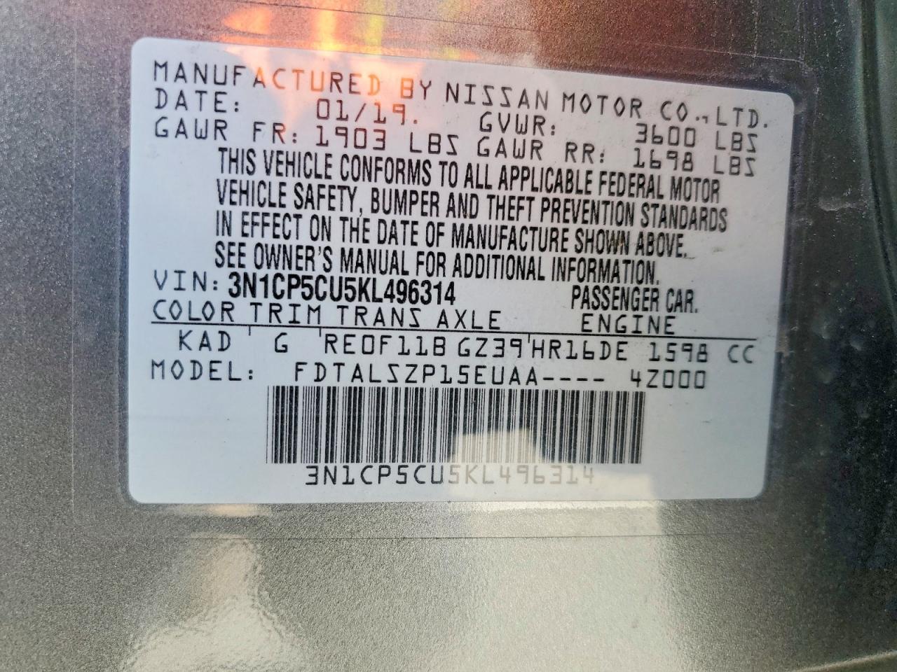 2019 Nissan Kicks Sv - zdjęcie 12