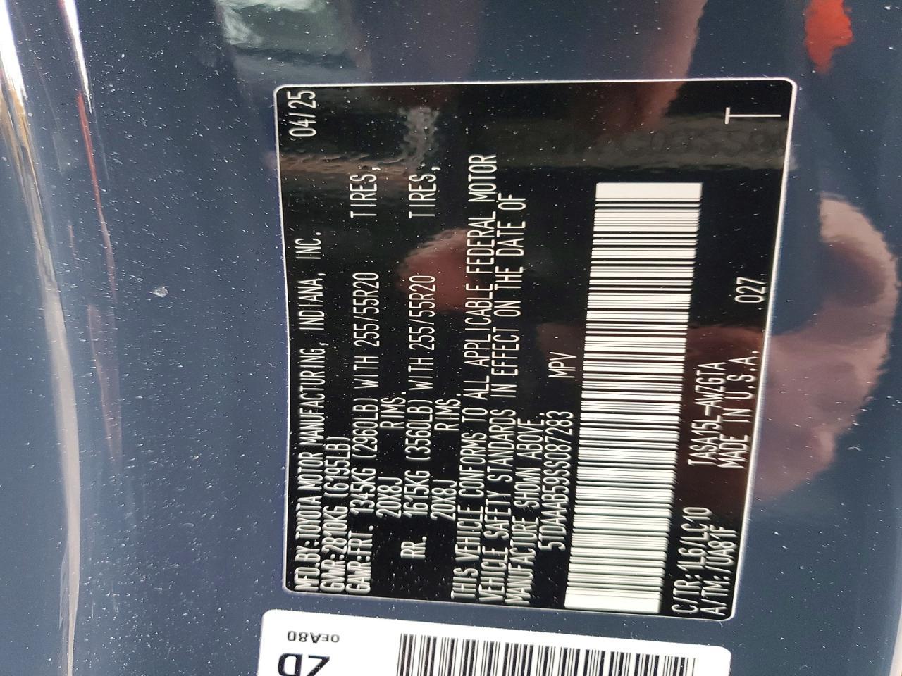 2025 Toyota Grand Highlander Le - zdjęcie 13