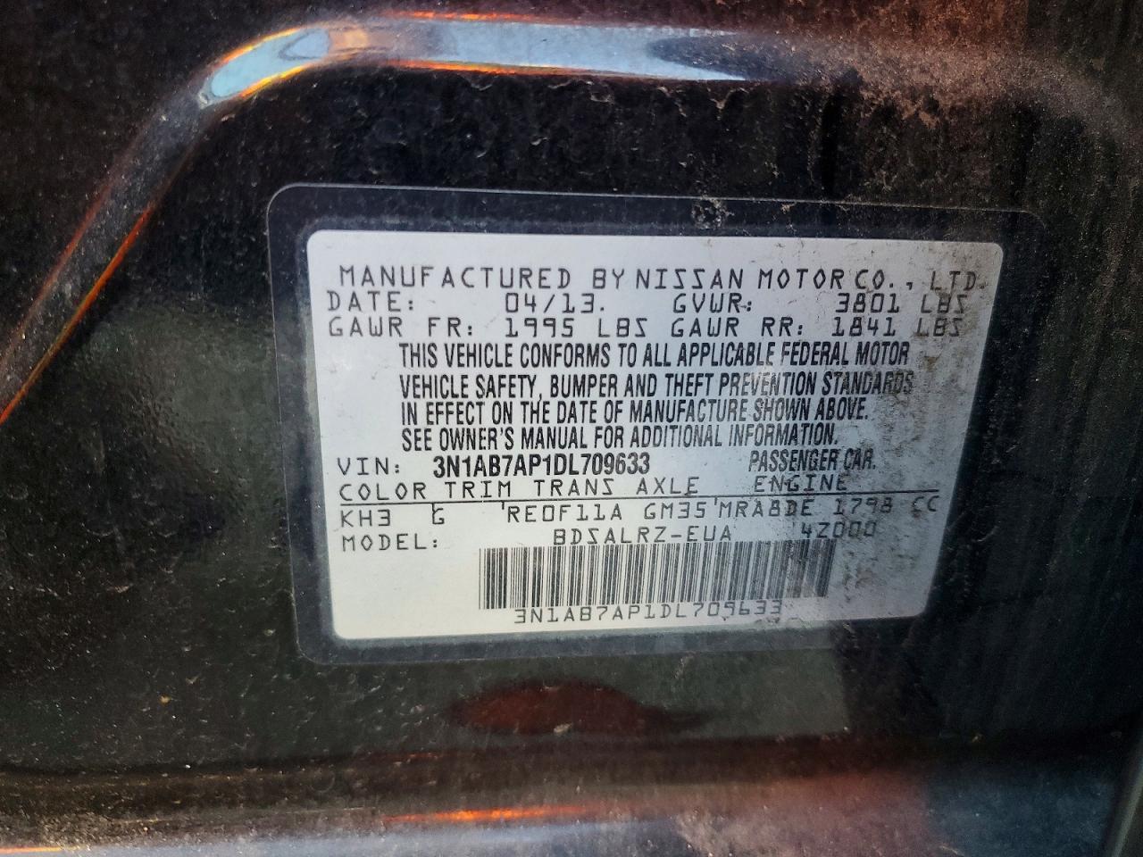 2013 Nissan Sentra S - zdjęcie 12