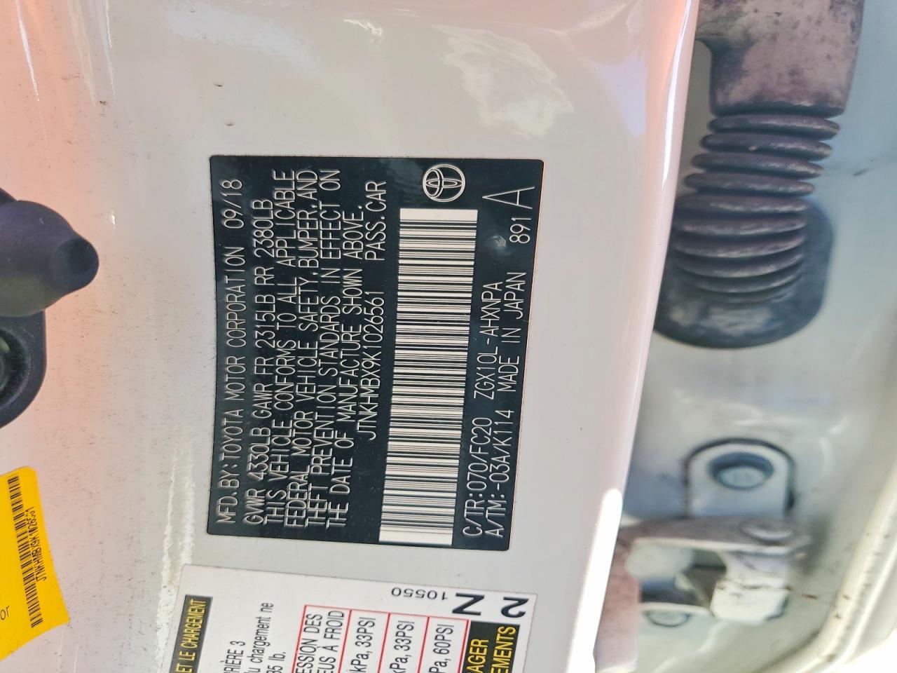 2019 Toyota C-Hr Le - zdjęcie 12