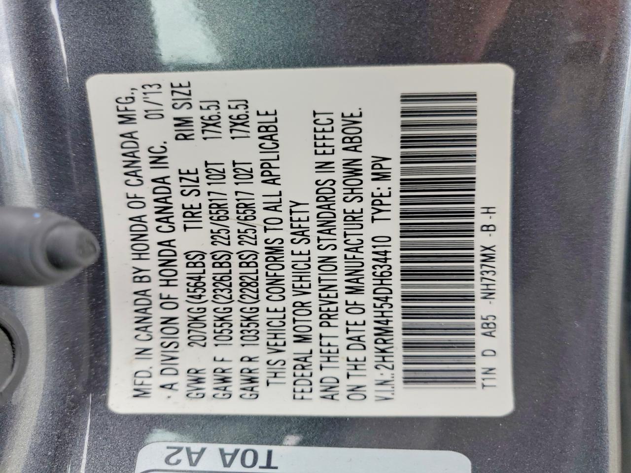 2013 Honda Cr-V Ex - zdjęcie 13