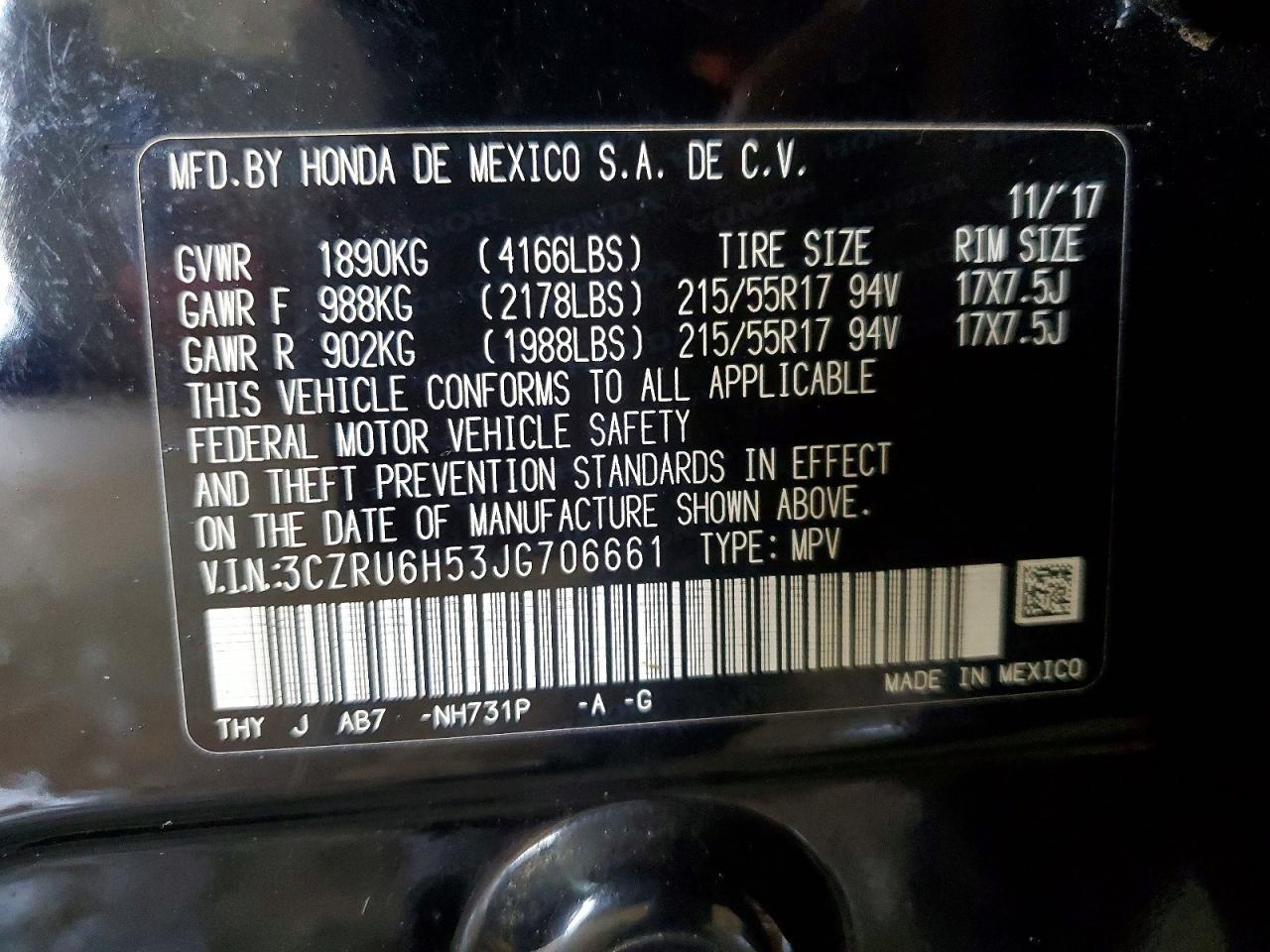 2018 Honda Hr-V Ex - zdjęcie 13