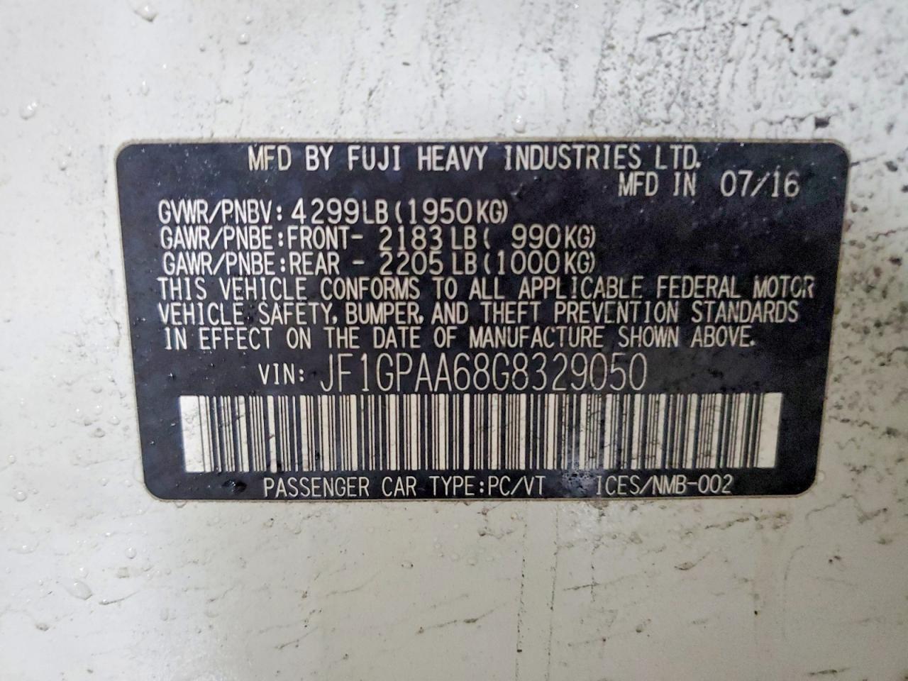 2016 Subaru Impreza - zdjęcie 12