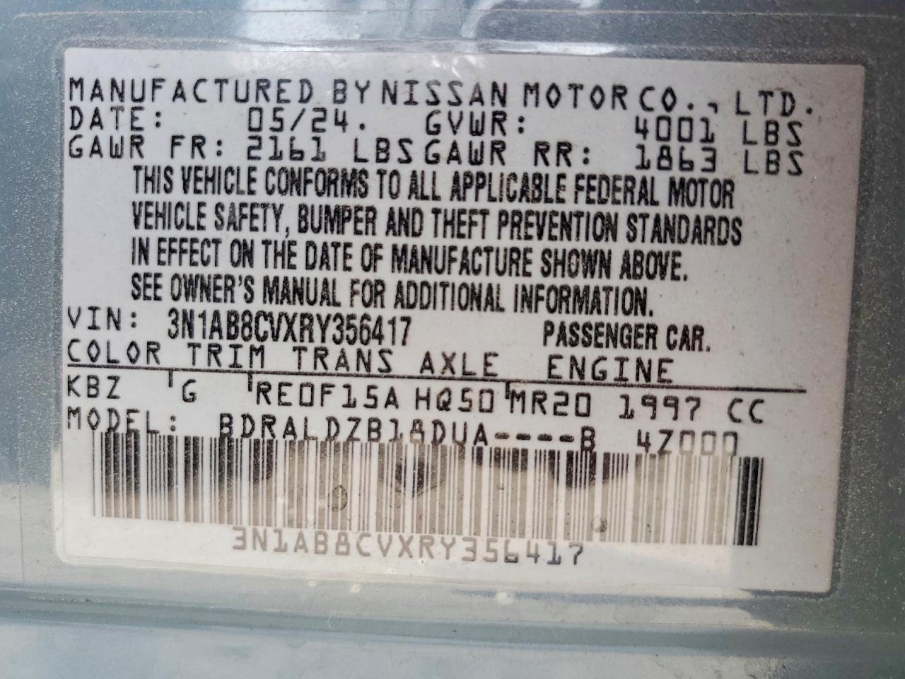 2024 Nissan Sentra Sv - zdjęcie 13