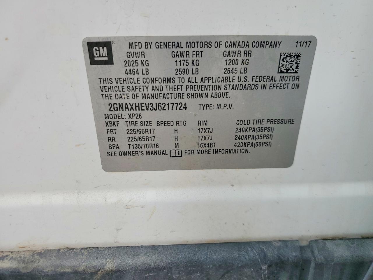 2018 Chevrolet Equinox Ls - zdjęcie 13