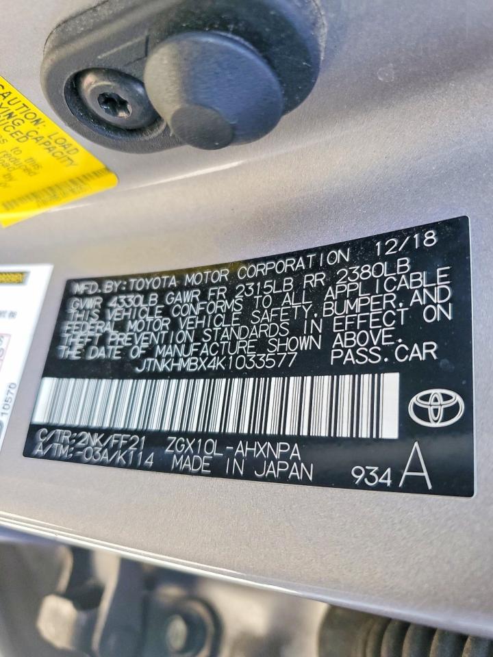 2019 Toyota C-Hr Xle - zdjęcie 12