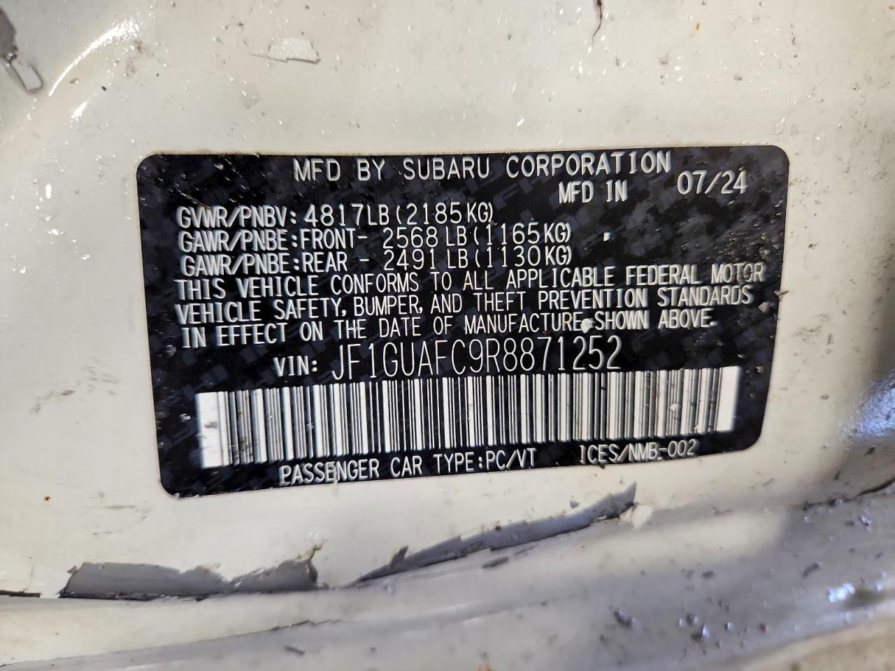 2024 Subaru Impreza Sport - zdjęcie 13